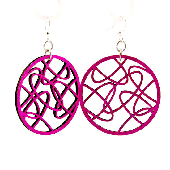 Oval Madness nested oval earrings, eco-friendly laser-cut jewelry made in USA