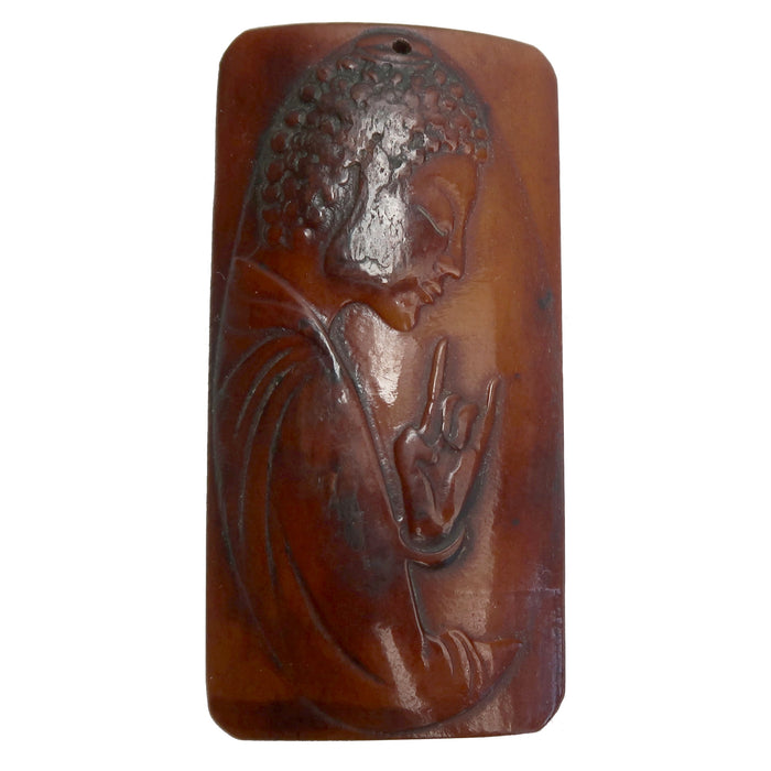 ox bone buddha pendant