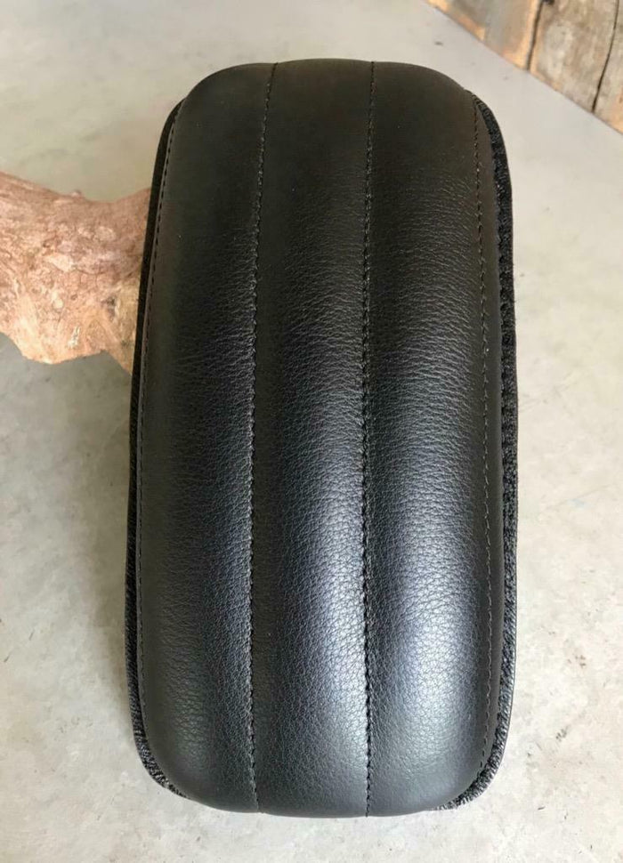 P-Pad Seat Chopper Harley Sportster Bobber Chopper Bates Blk Tuck Roll Leather - Mother Road Customs