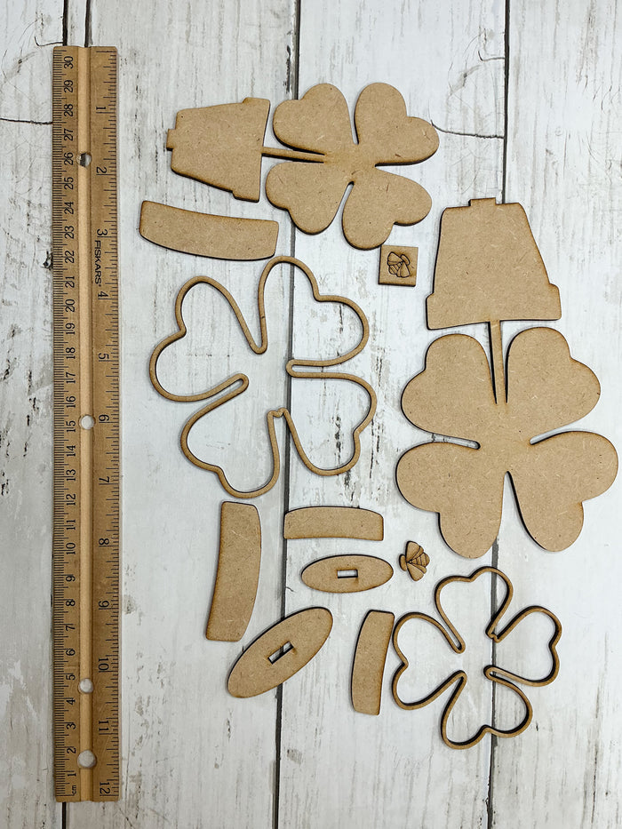Pair of Shamrocks DIY Kit