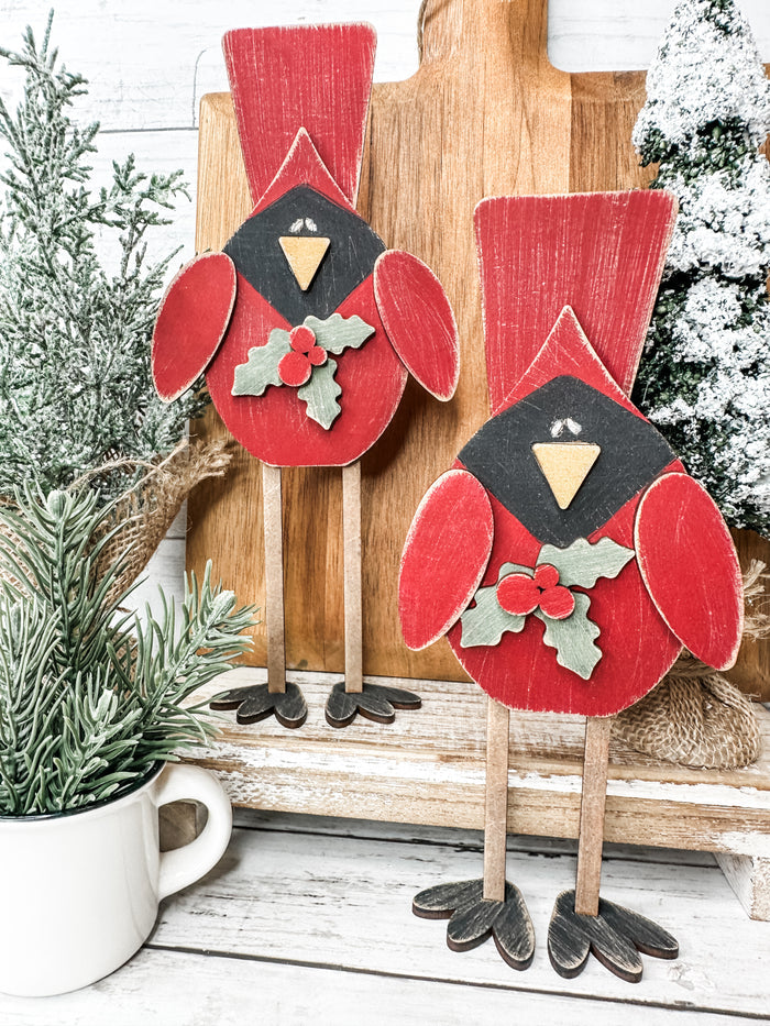 Pair of Standing Cardinals DIY Kit
