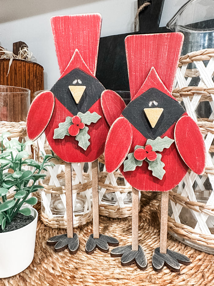 Pair of Standing Cardinals DIY Kit