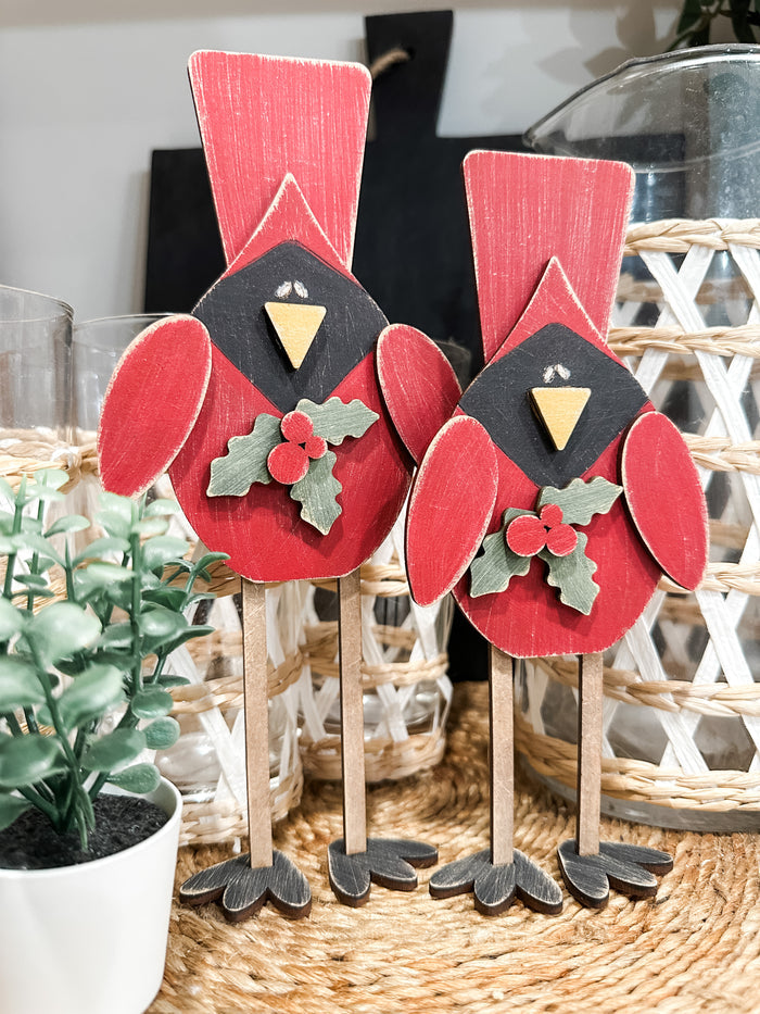 Pair of Standing Cardinals DIY Kit