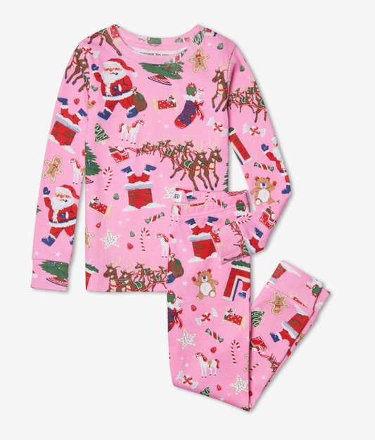 Pajama Set - The Night Before Christmas - Pink