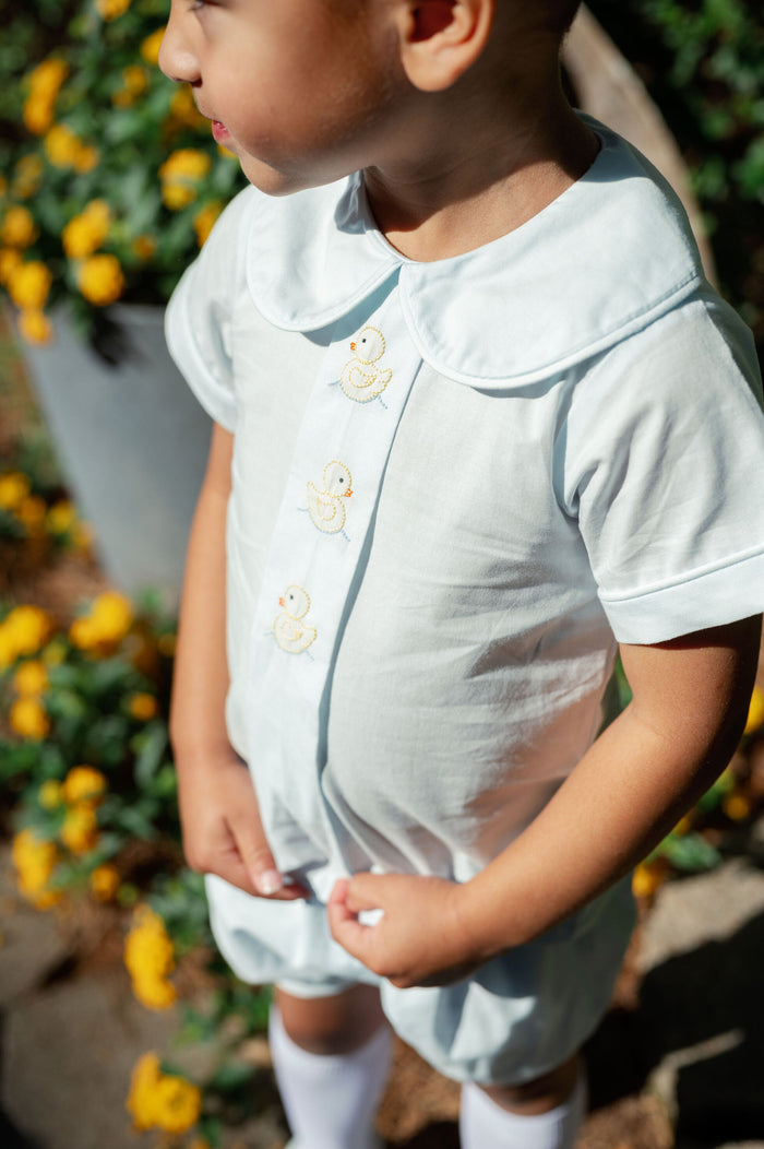 Palmer Banded Short Set - Blue Duck