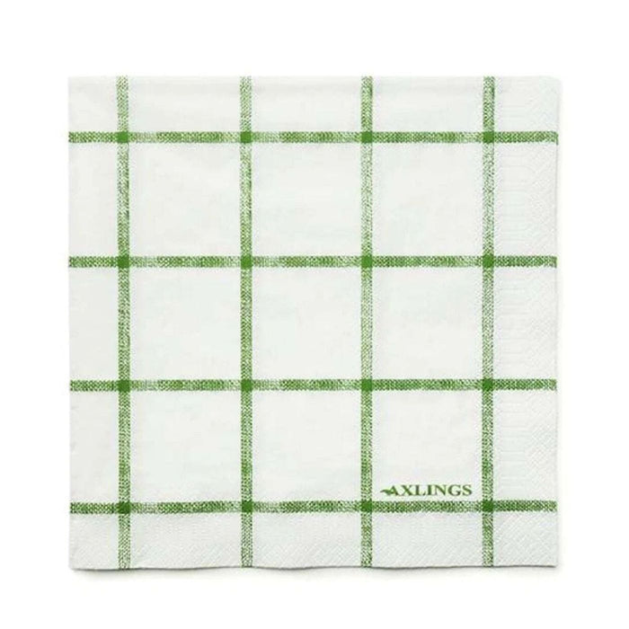Paper Luncheon Napkin Windowpane Eleish Van Breems Home