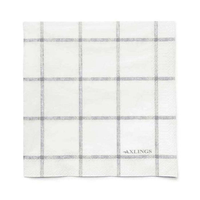 Paper Luncheon Napkin Windowpane Eleish Van Breems Home