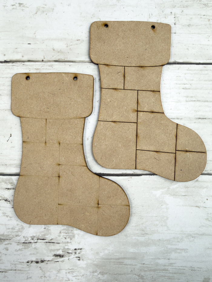 Patchwork Stocking Ornament DIY Kit