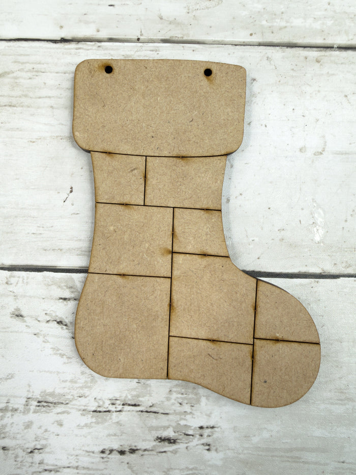 Patchwork Stocking Ornament DIY Kit