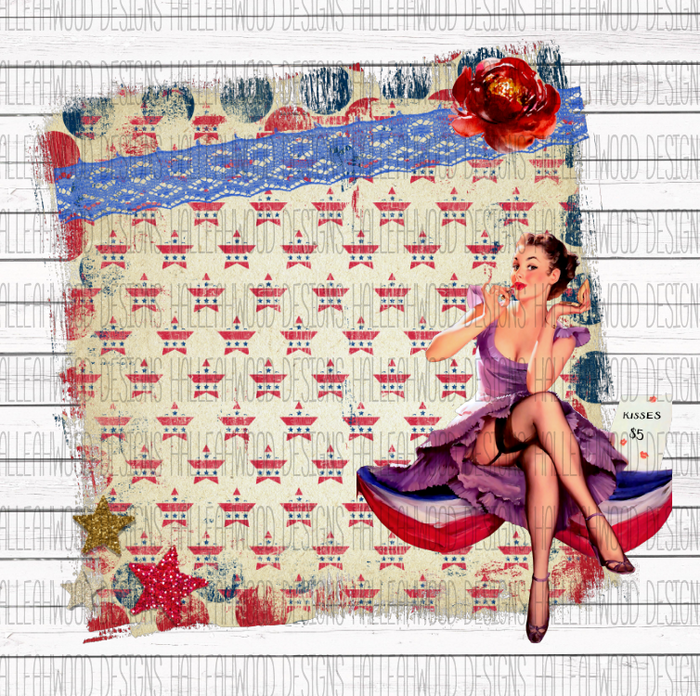 Patriotic USA- PIN UP Bundle- NO words