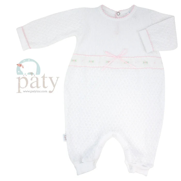 Paty - Knit Playsuit - Swiss Floral
