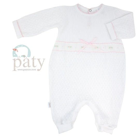 Paty - Knit Playsuit - Swiss Floral
