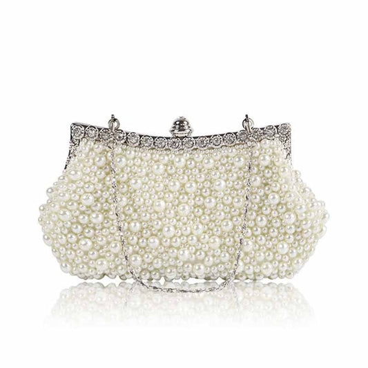 Pearl Wedding Bag Bridal Clutch Bag Cocktail Party Handbag