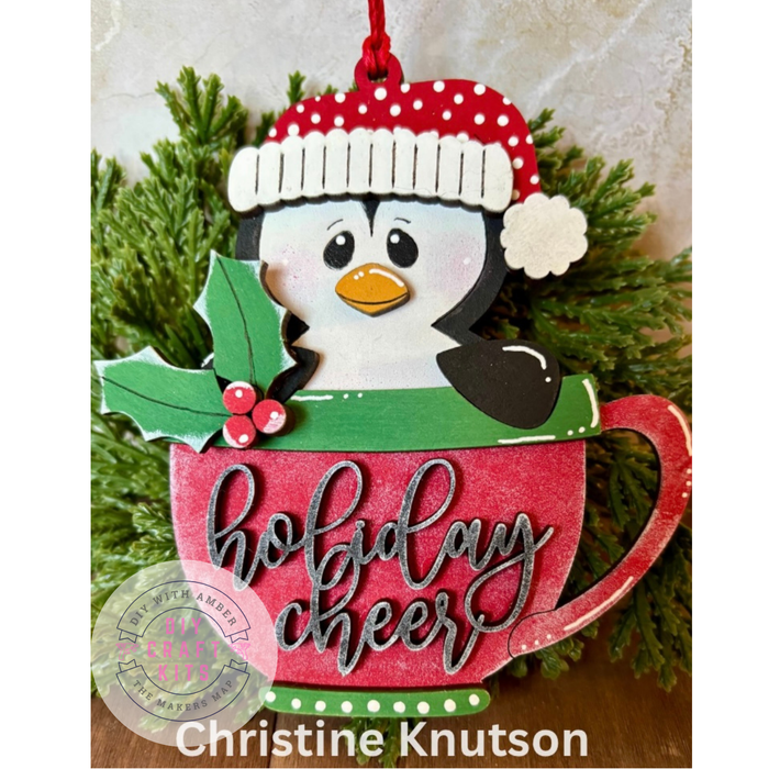 Penguin Cup Ornament DIY Kit