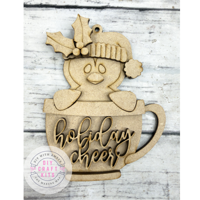 Penguin Cup Ornament DIY Kit