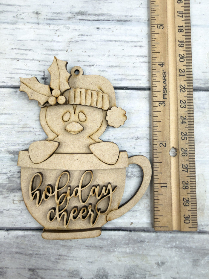 Penguin Cup Ornament DIY Kit