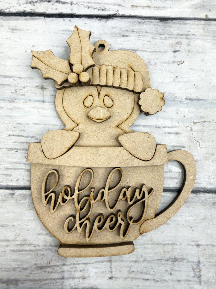 Penguin Cup Ornament DIY Kit
