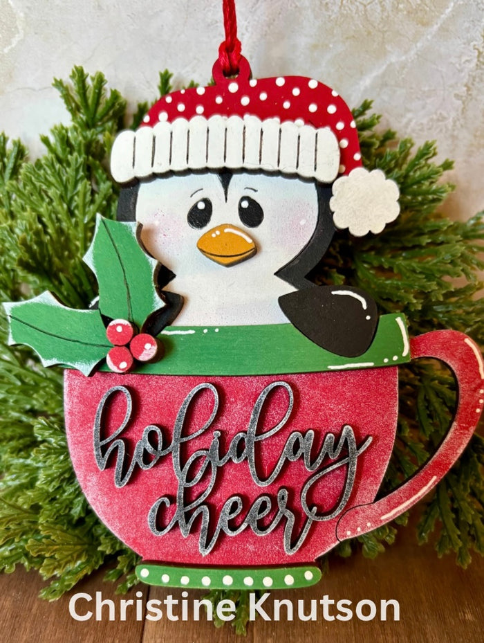 Penguin Cup Ornament DIY Kit