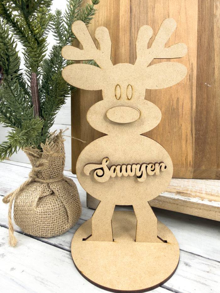 Personalized Reindeer Custom Name DIY Kit