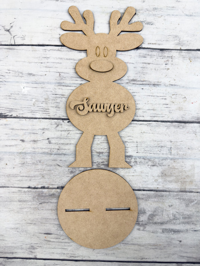 Personalized Reindeer Custom Name DIY Kit