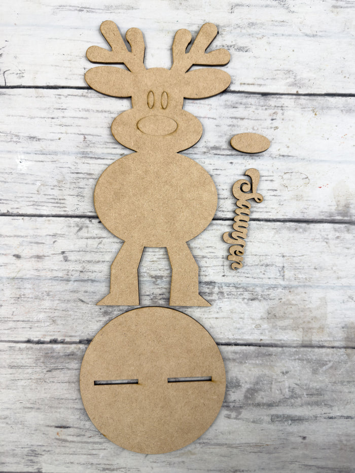 Personalized Reindeer Custom Name DIY Kit