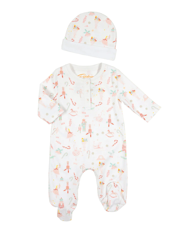 Petidoux Baby Footie with Hat - Clara & The Sugar Plum