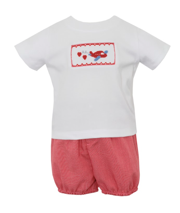 Petit Bebe - Diaper Set - Airplane Hearts