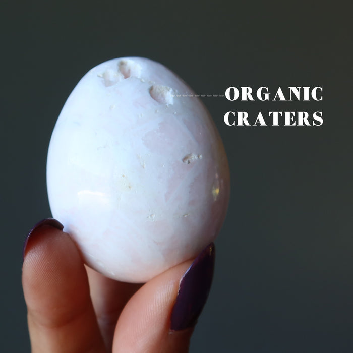 pink mangano calcite egg