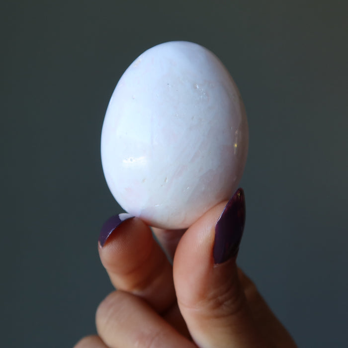pink mangano calcite egg