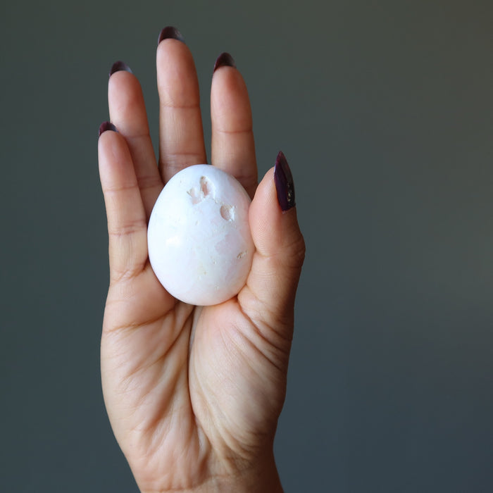 pink mangano calcite egg