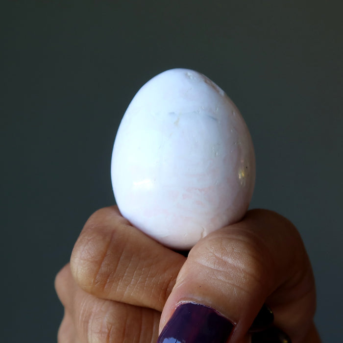 pink mangano calcite egg