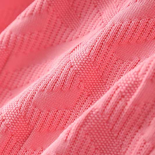 Pink Knit Midi Dress
