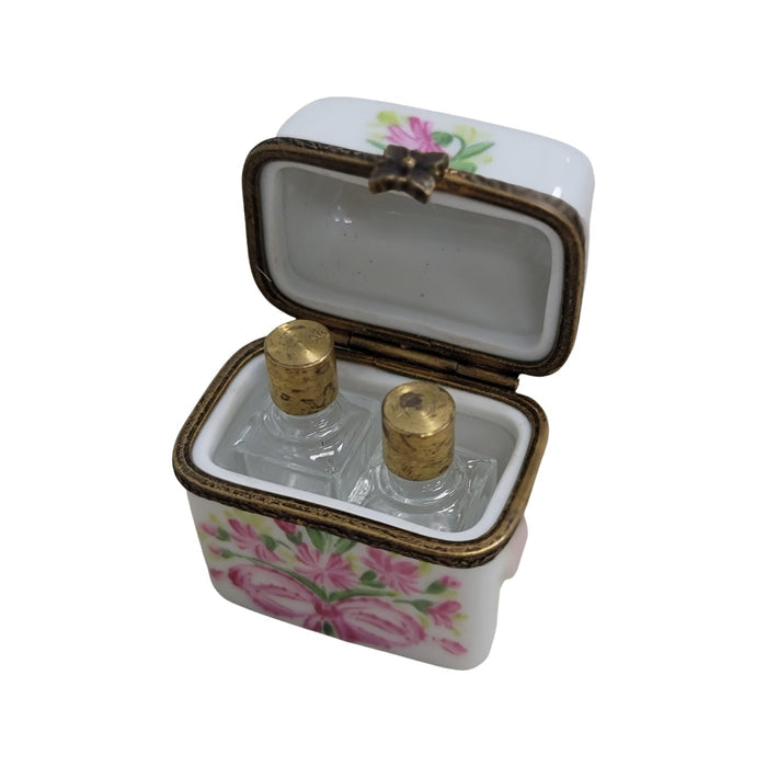 Pink Perfume Limoges Box Elegance Porcelain Limoges Perfume French Trinket Box