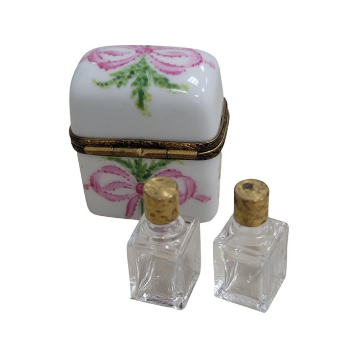 Pink Perfume Limoges Box Elegance Porcelain Limoges Perfume French Trinket Box