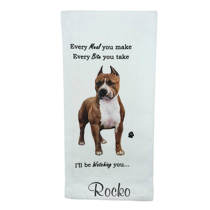 Pitbull Kitchen Towel - Premium Kitchen Towels from E&S Pets - Just $10.95! Shop now at Pat's Monograms
