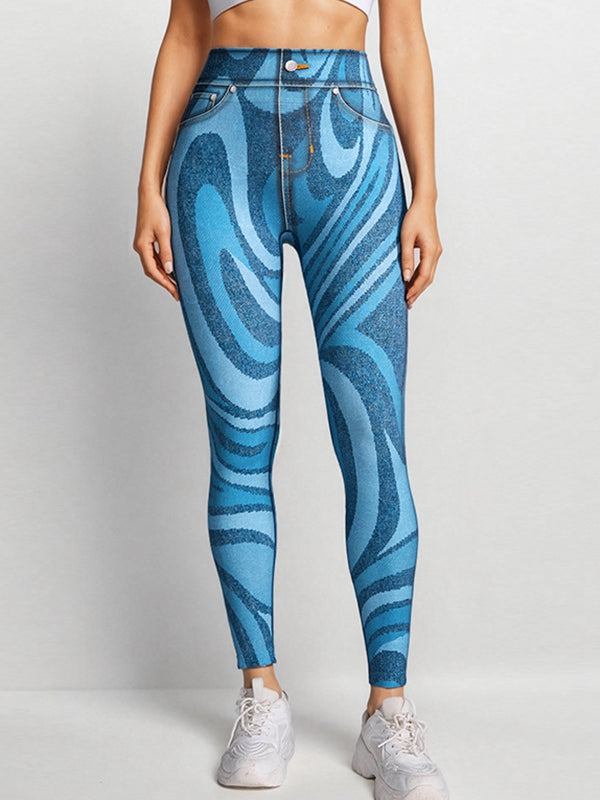 Pocket Denim Scrunch Bum Leggings