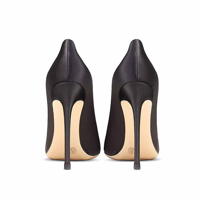 Point Toe High Heel Satin Pumps for Prom | Elegant Women’s Evening Shoes