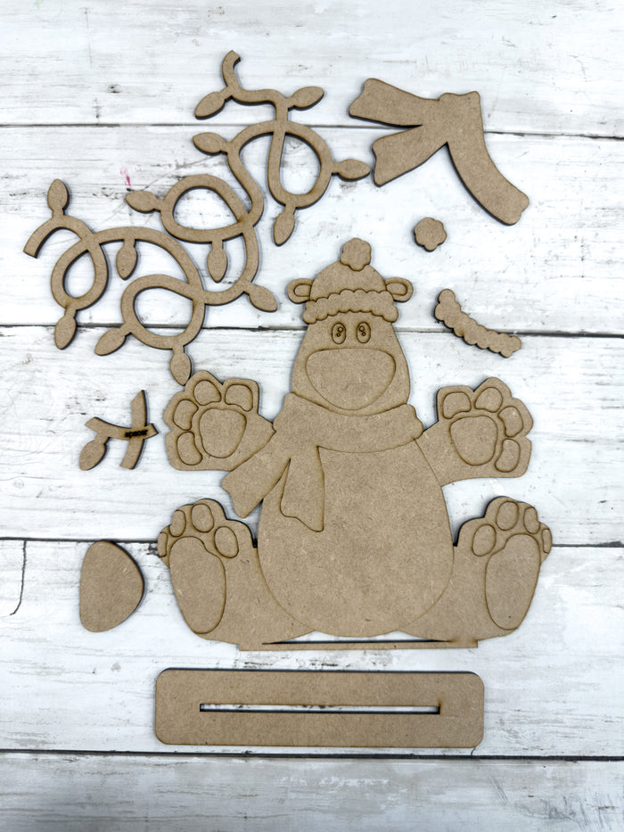Polar Bear Christmas Lights Sitter DIY Kit