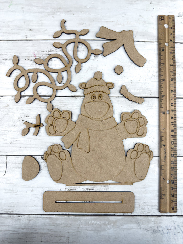 Polar Bear Christmas Lights Sitter DIY Kit