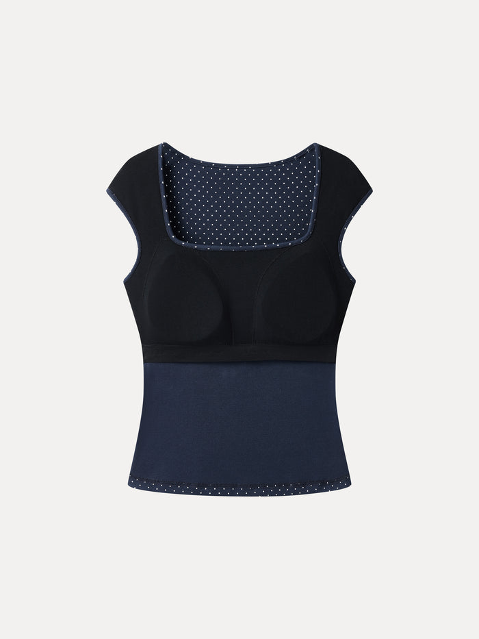 OGLmove Polka Dots Square Neck Bra Top