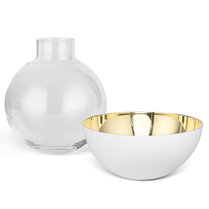 Pomme Vase, White, Medium Eleish Van Breems Home