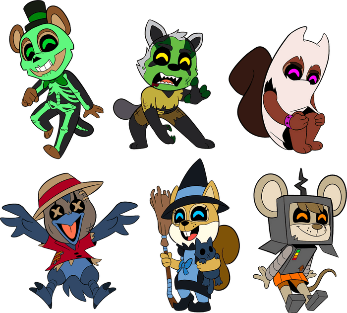 Popgoes Halloween Pin Set