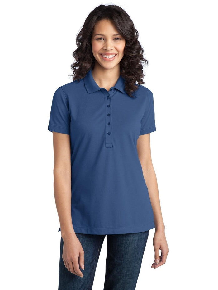 no-logo Port Authority Ladies Stretch Pique Polo-Active-Port Authority-Thread Logic