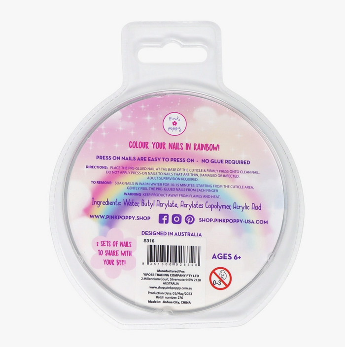 Press On Nails - Rainbow Party