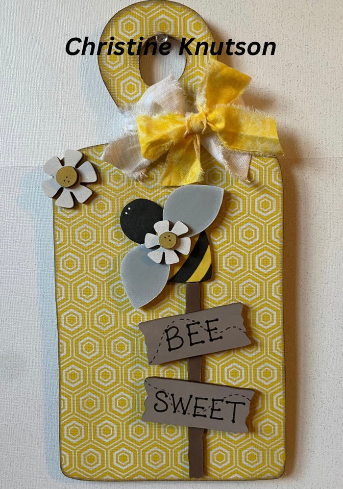 Primitive Bee Signs Cutting Board DIY Kit