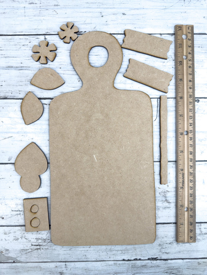Primitive Bee Signs Cutting Board DIY Kit