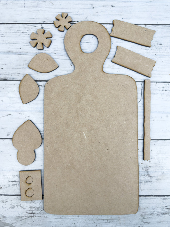 Primitive Bee Signs Cutting Board DIY Kit