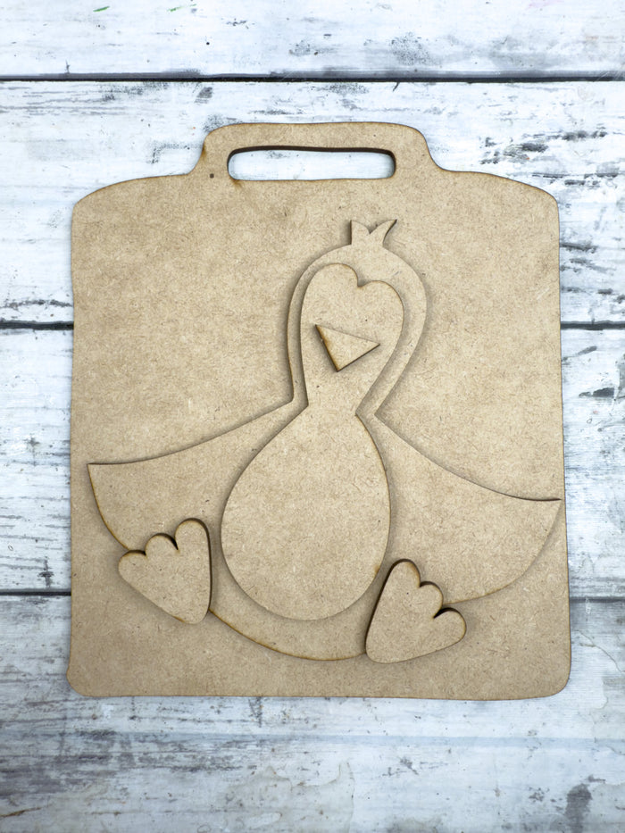 Primitive Penguin Cutting Board DIY Kit