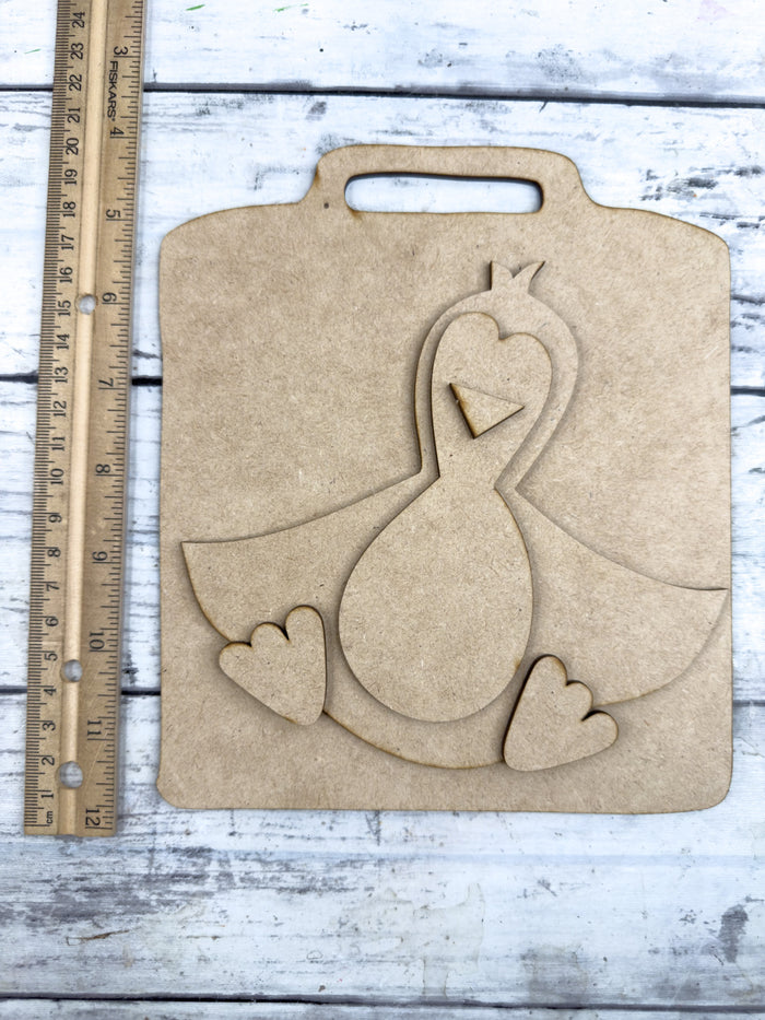 Primitive Penguin Cutting Board DIY Kit
