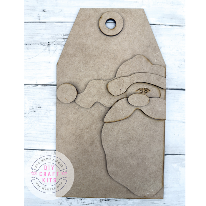 Primitive Santa Claus Cutting Board DIY Kit